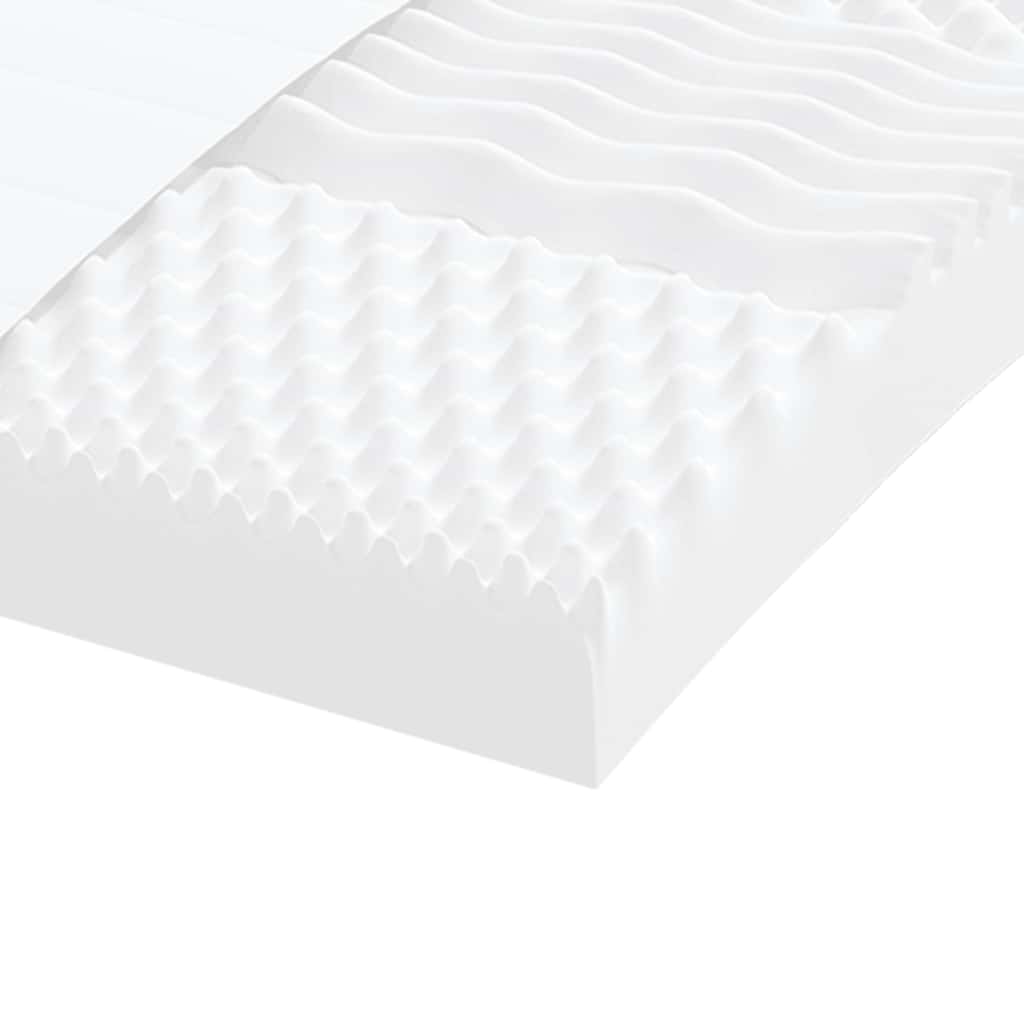 Materasso in Schiuma Bianco 80x220 cm 7 Zone Durezza 20 ILD - homemem39