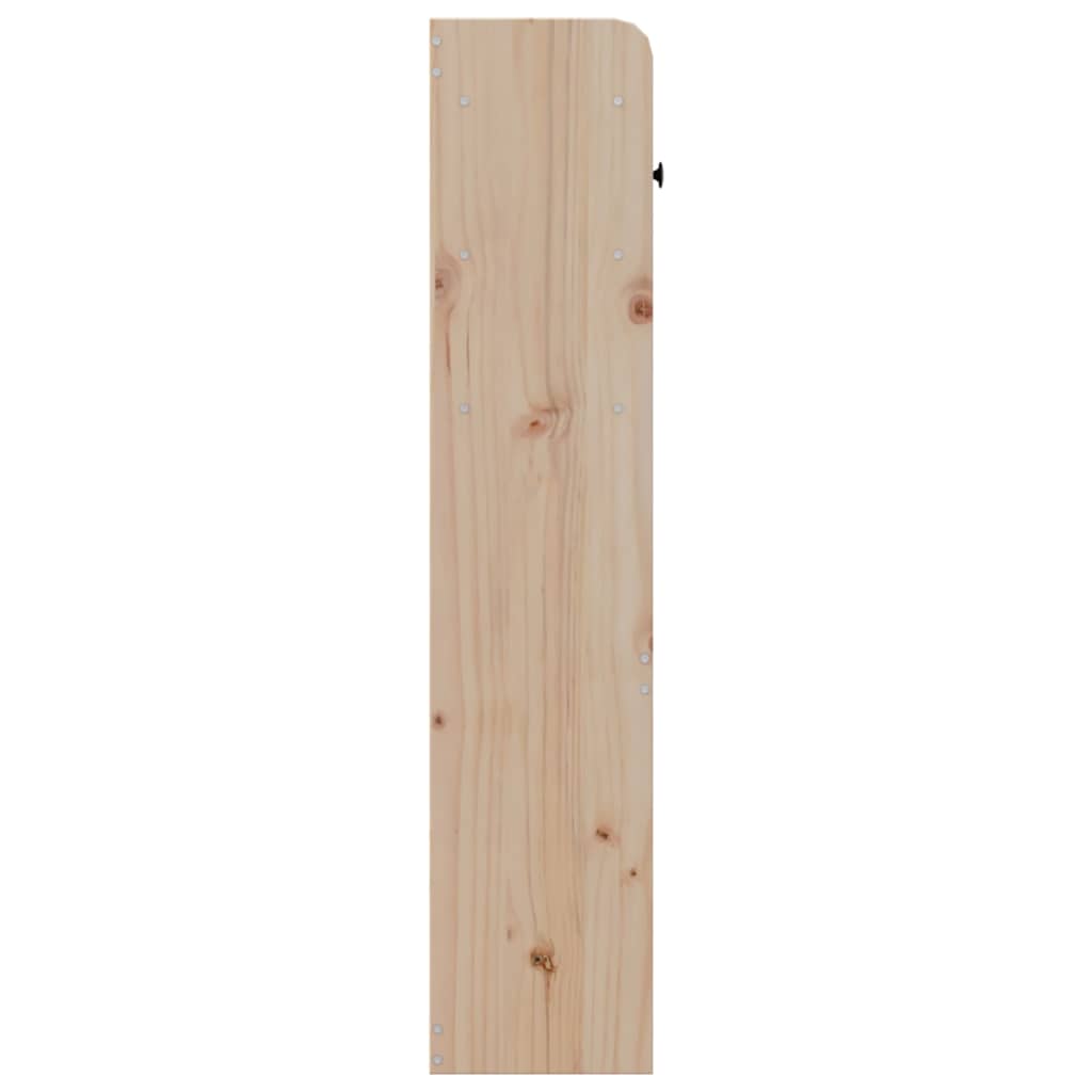 Testiera con Scomparti 200 cm in Legno Massello di Pino - homemem39