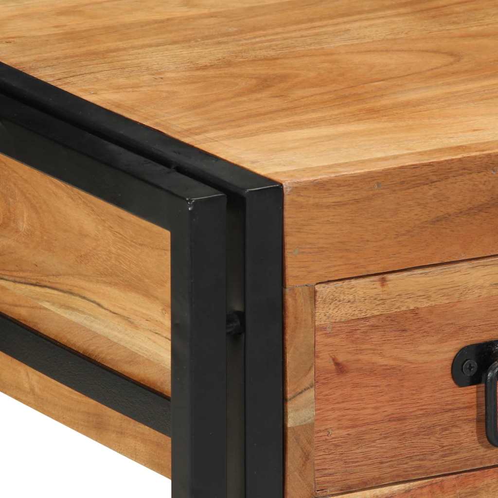 Armadio da Notte 2 pcs 40 x 40 x 50 cm legno massello di acacia