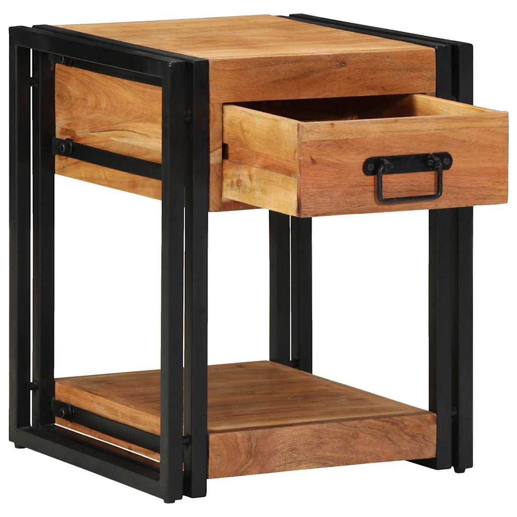 Armadio da Notte 2 pcs 40 x 40 x 50 cm legno massello di acacia