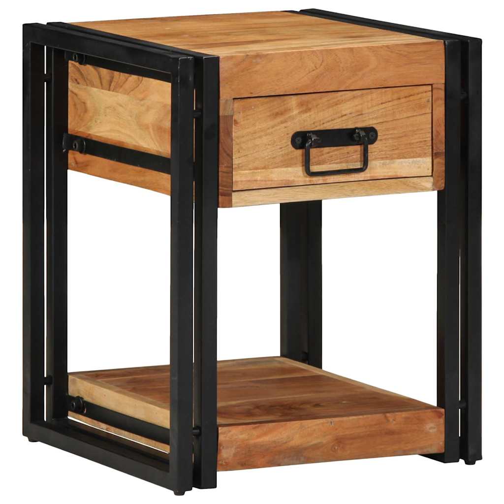 Armadio da Notte 2 pcs 40 x 40 x 50 cm legno massello di acacia