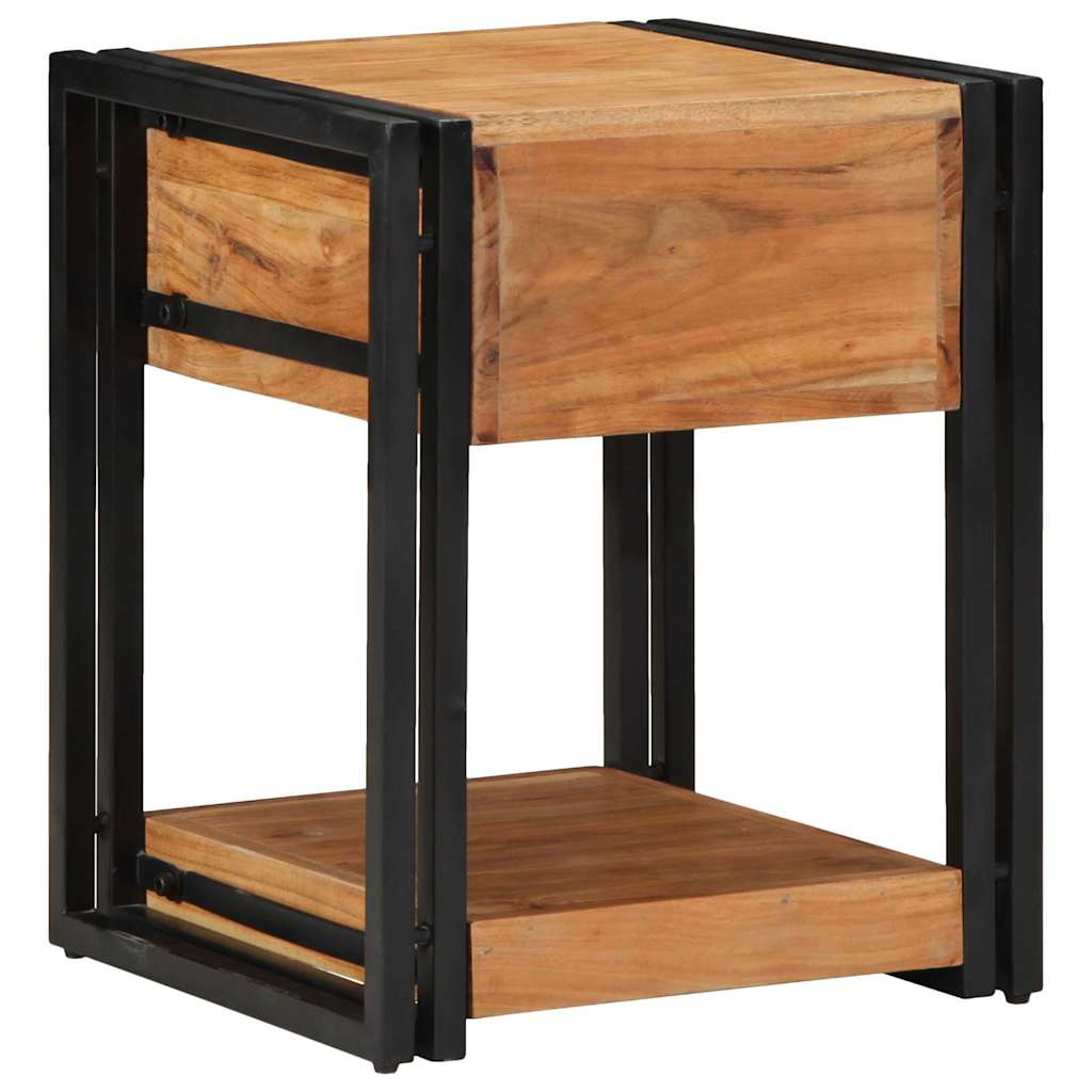 Armadio da Notte 2 pcs 40 x 40 x 50 cm legno massello di acacia