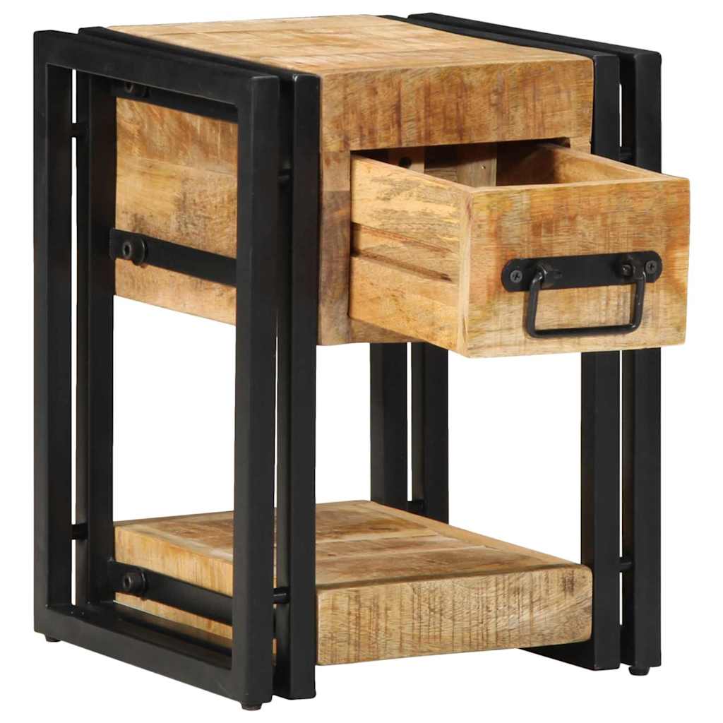 Armadio da Notte 2 pcs 30 x 30 x 40 cm legno massello di mango