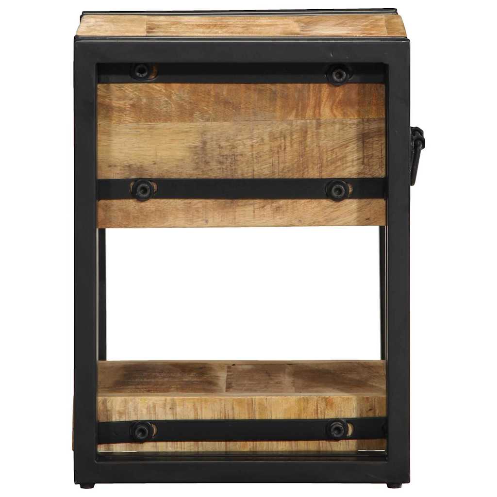 Armadio da Notte 2 pcs 30 x 30 x 40 cm legno massello di mango