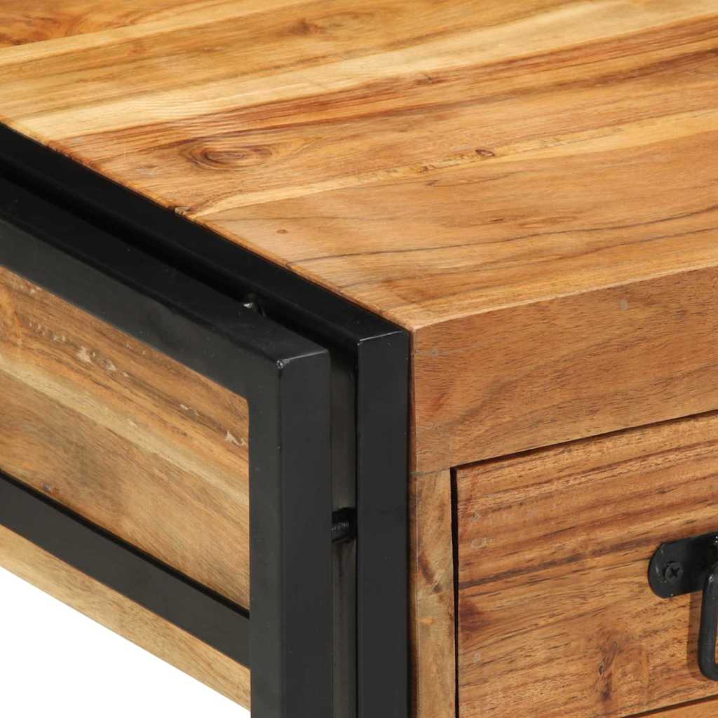 Tavolino Marrone 40 x 40 x 50 cm legno massello di acacia