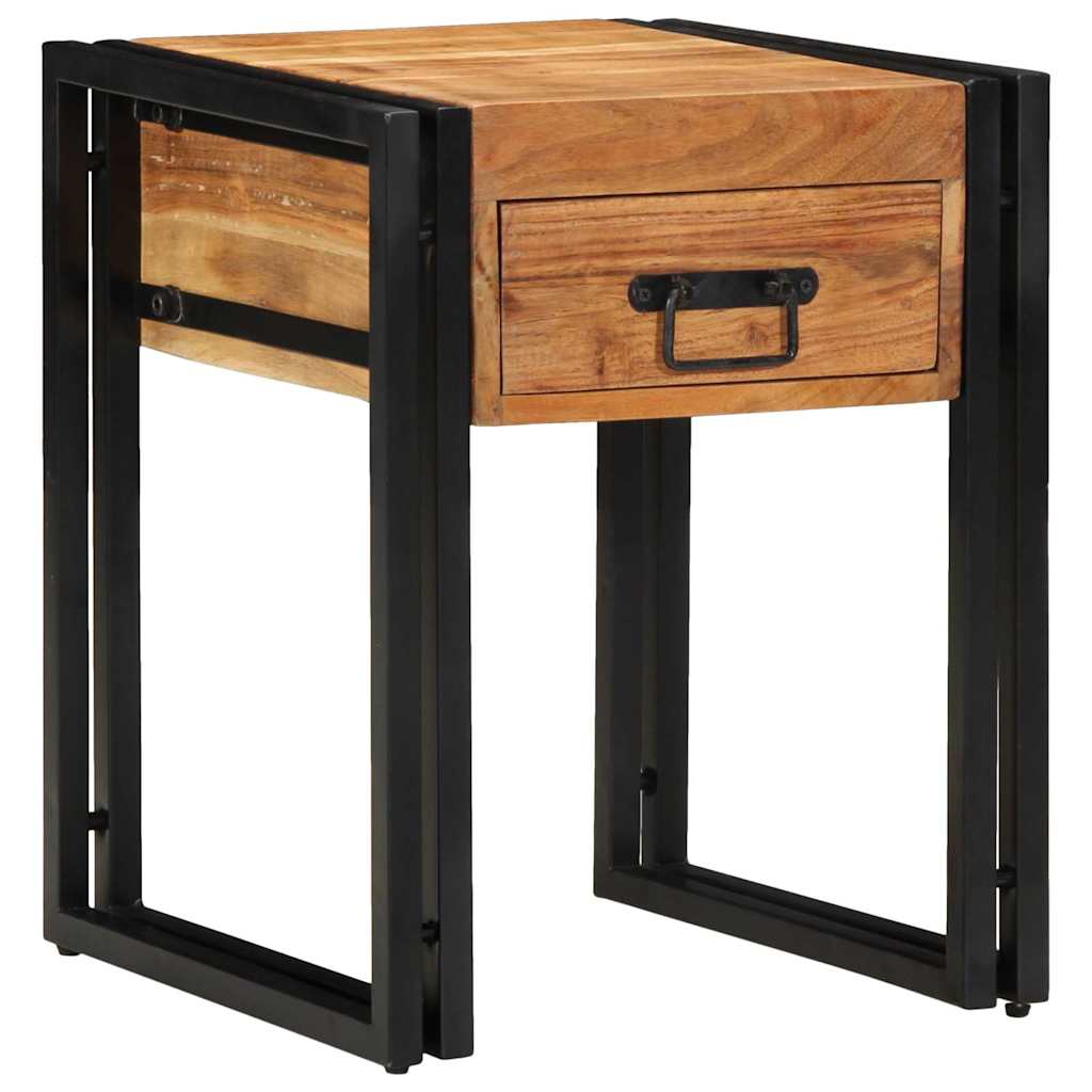 Tavolino Marrone 40 x 40 x 50 cm legno massello di acacia