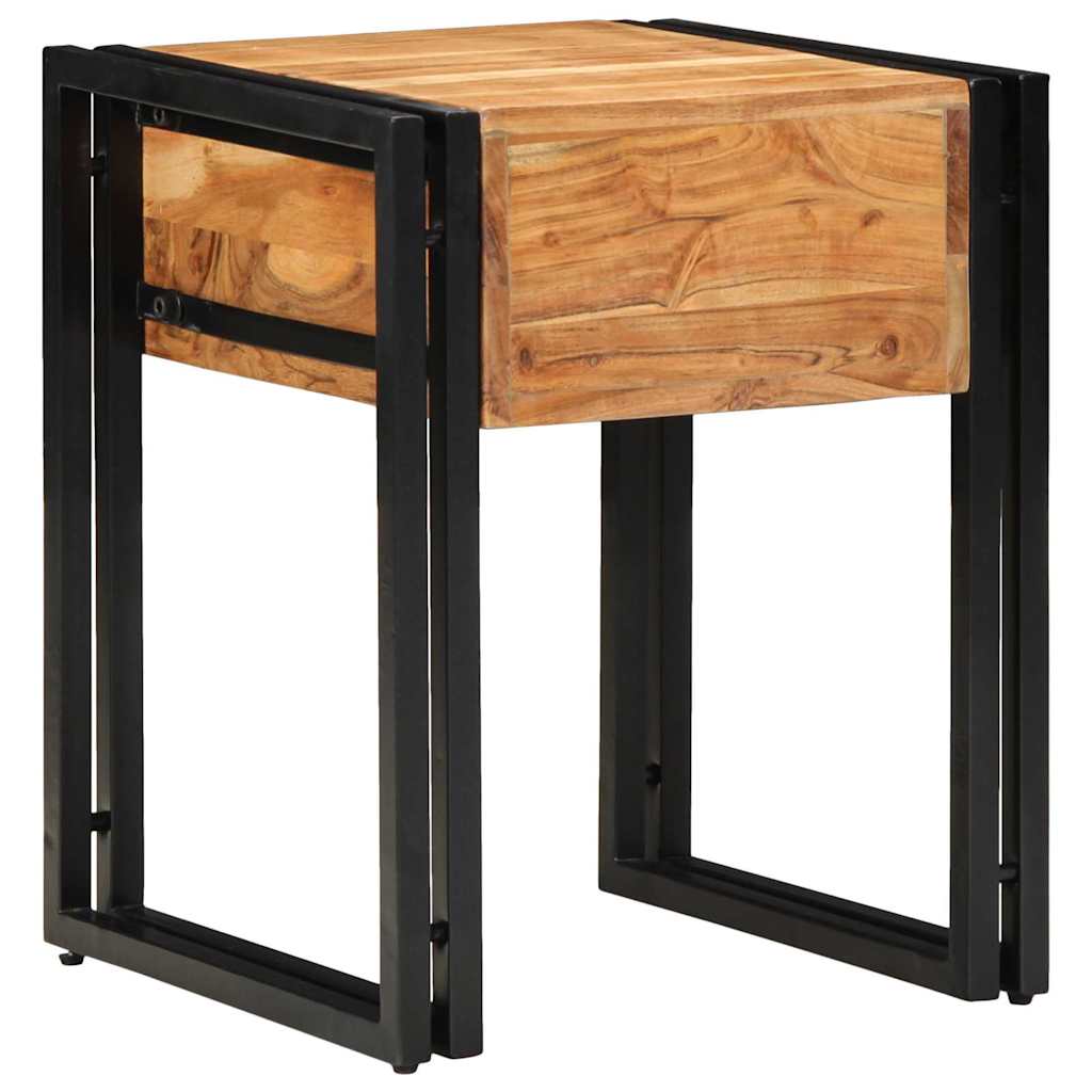 Tavolino Marrone 40 x 40 x 50 cm legno massello di acacia