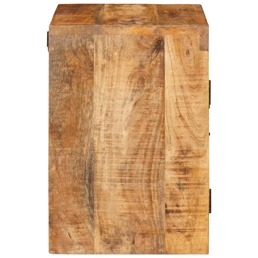 Comodino Marrone 35 x 33 x 48 cm Legno di mango massello
