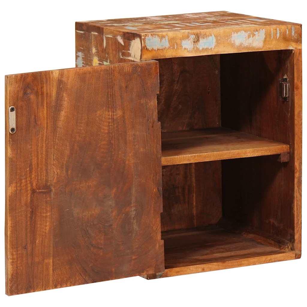 Comodino 2 pcs Marrone 35 x 33 x 48 cm Legno Solido Recuperato