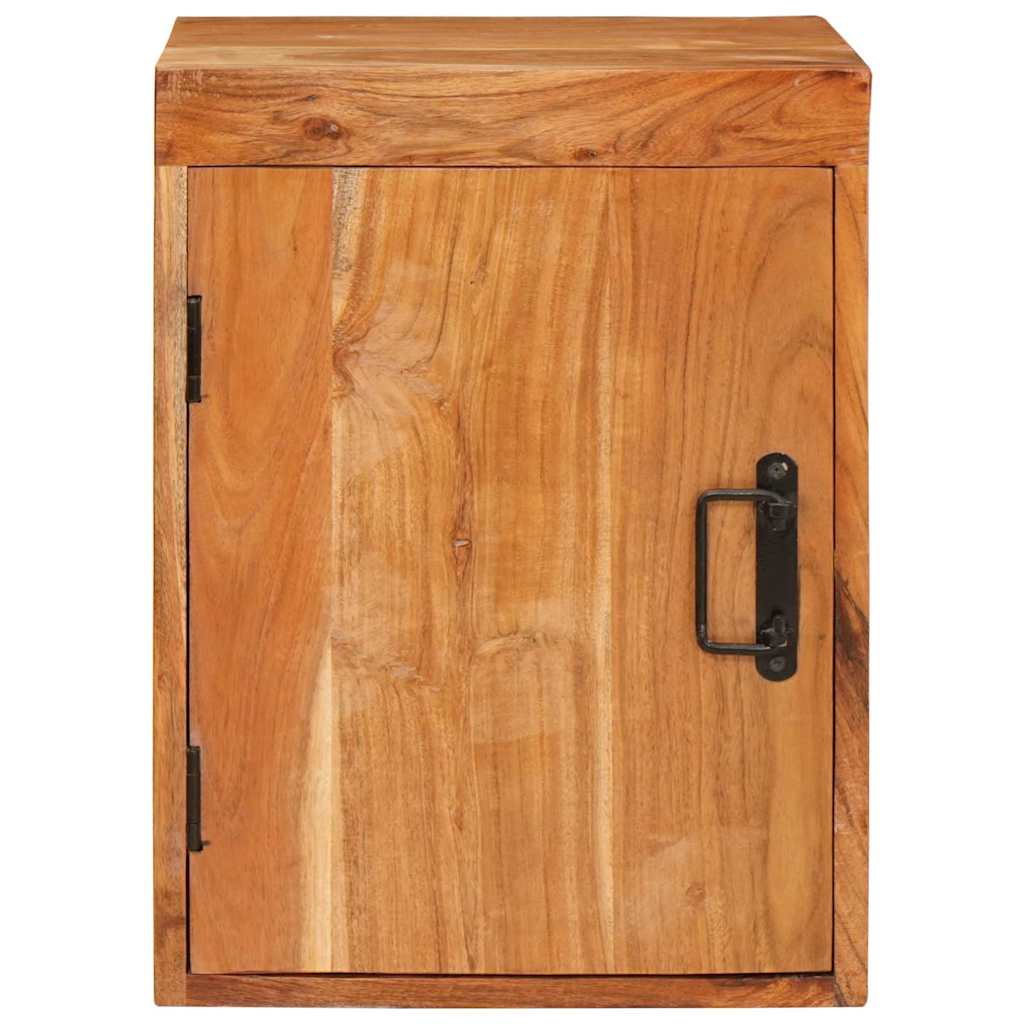 Comodino 2 pcs Marrone 35 x 33 x 48 cm Legno Massello di Acacia
