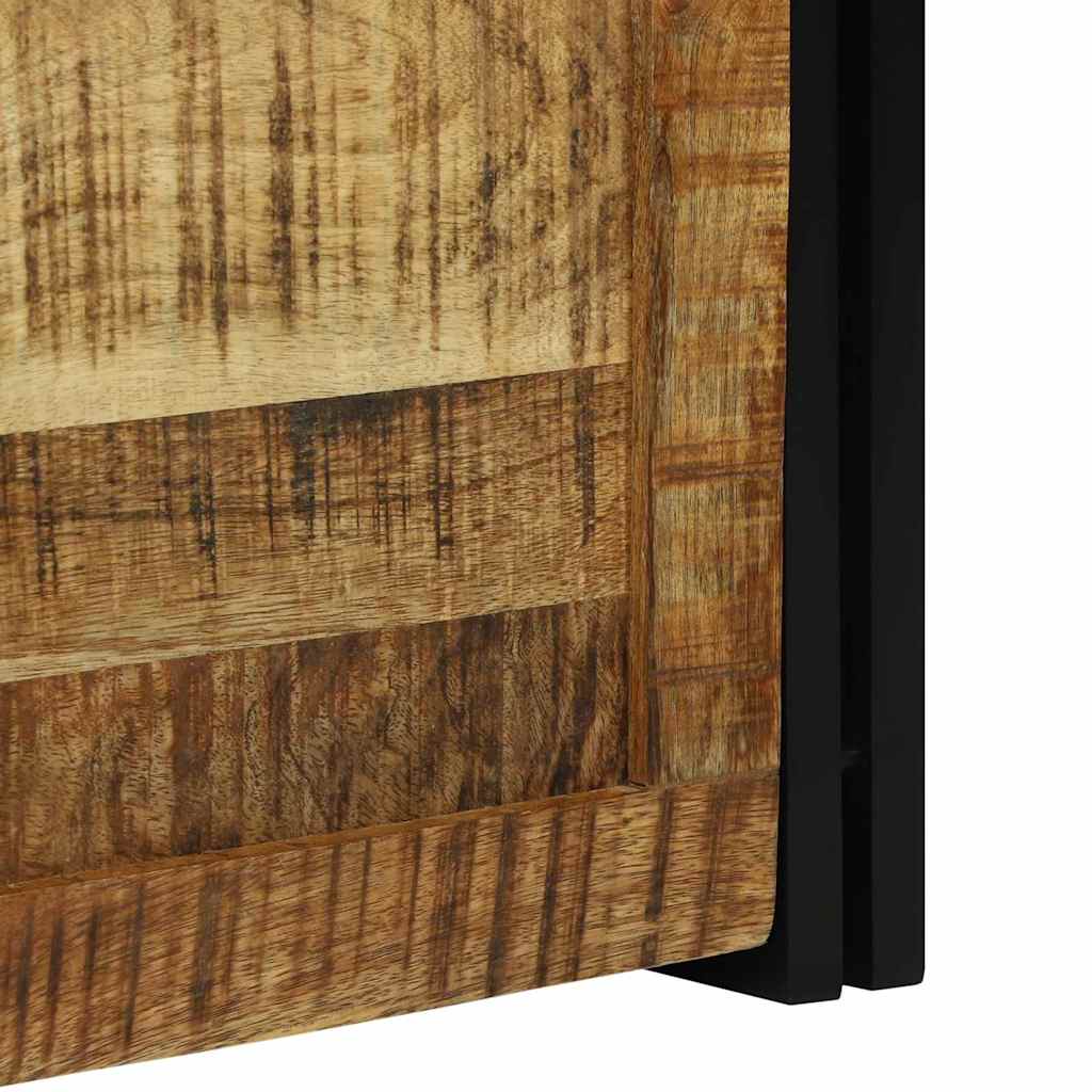 Scatola di Stoccaggio 50 x 50 x 50 cm legno di mango grezzo