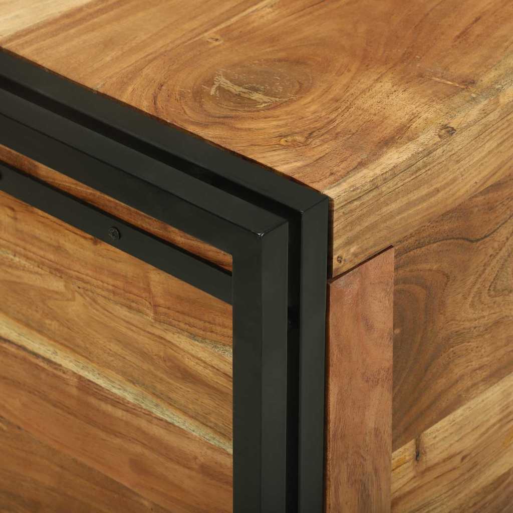 Scatola di Stoccaggio 50 x 50 x 50 cm Legno massello di acacia