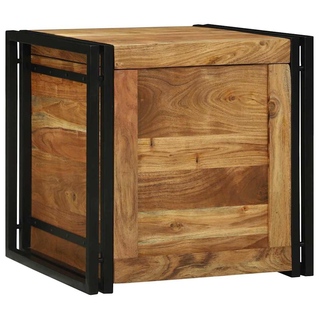 Scatola di Stoccaggio 50 x 50 x 50 cm Legno massello di acacia