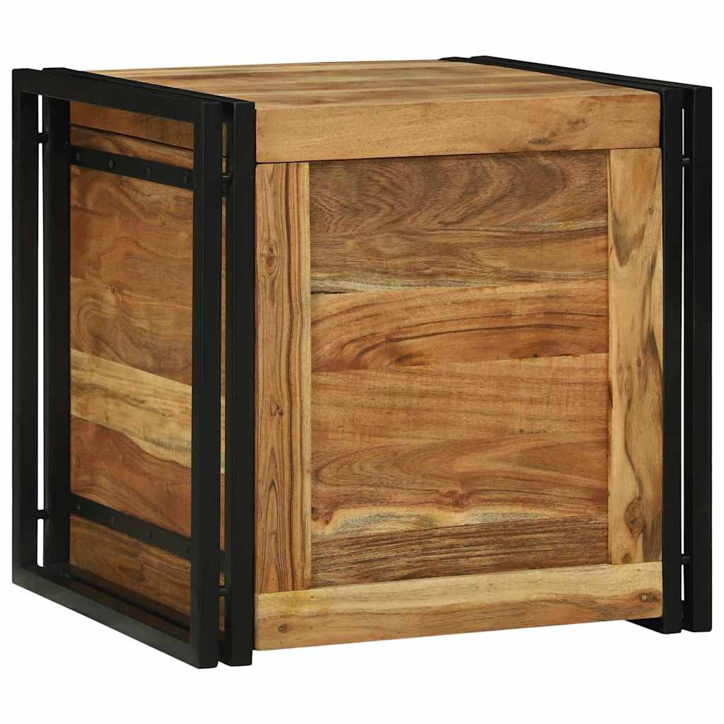 Scatola di Stoccaggio 50 x 50 x 50 cm Legno massello di acacia