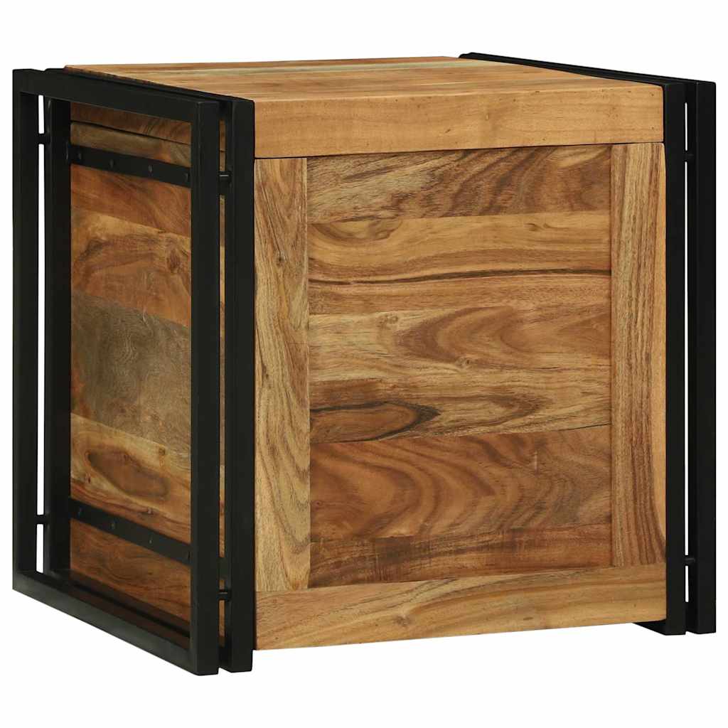Scatola di Stoccaggio 50 x 50 x 50 cm Legno massello di acacia