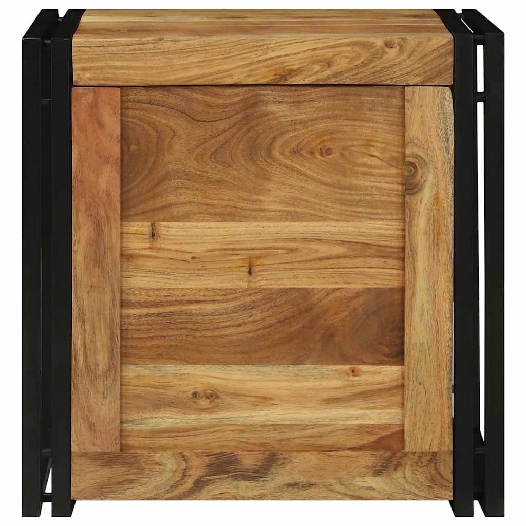 Scatola di Stoccaggio 50 x 50 x 50 cm Legno massello di acacia
