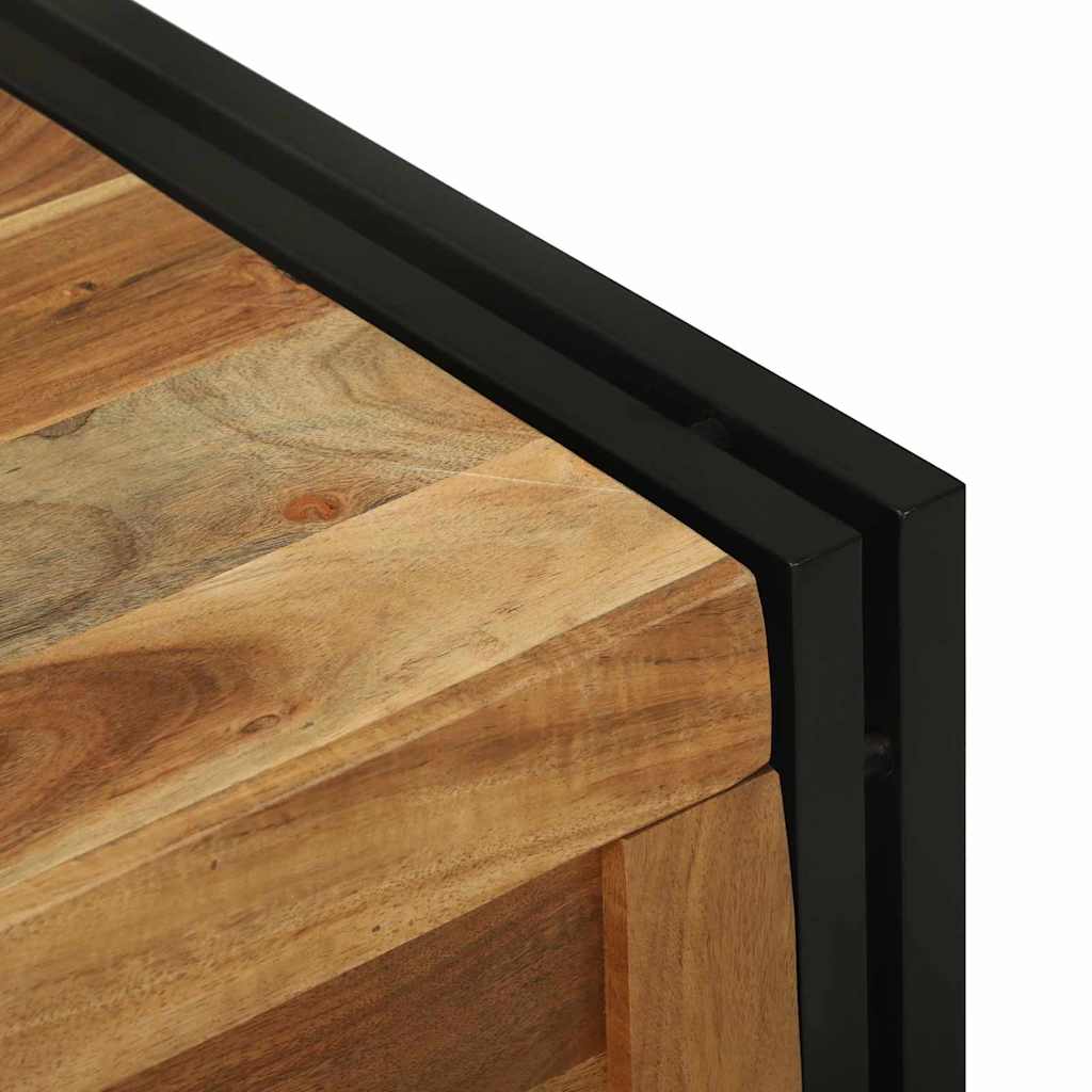 Scatola di Stoccaggio 80 x 50 x 50 cm Legno di acacia