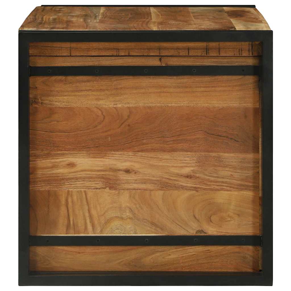 Scatola di Stoccaggio 80 x 50 x 50 cm Legno di acacia