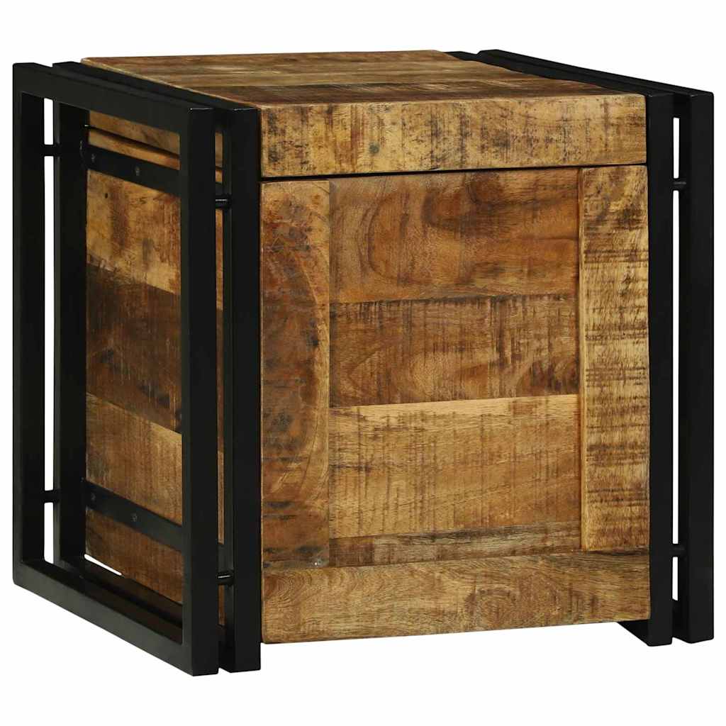 Scatola di Stoccaggio 40 x 40 x 40 cm legno massello di mango