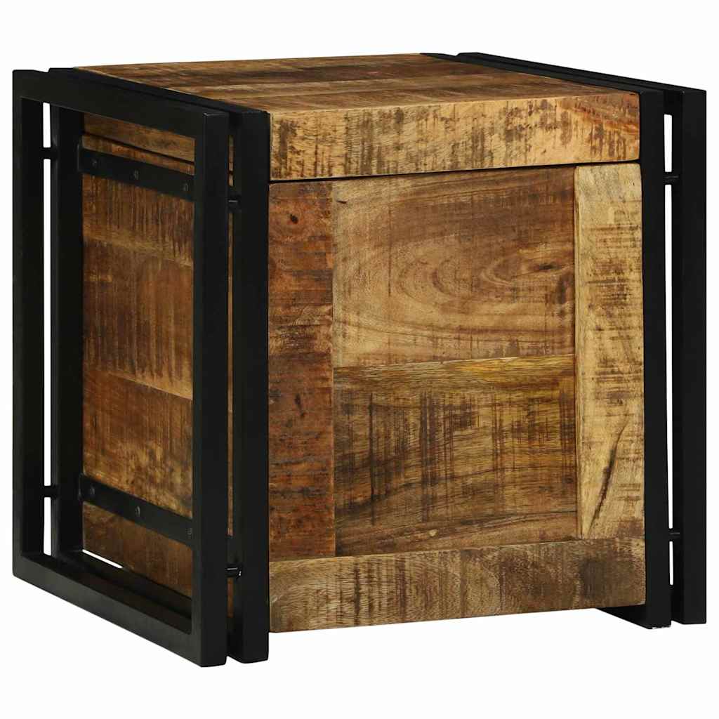 Scatola di Stoccaggio 40 x 40 x 40 cm legno massello di mango