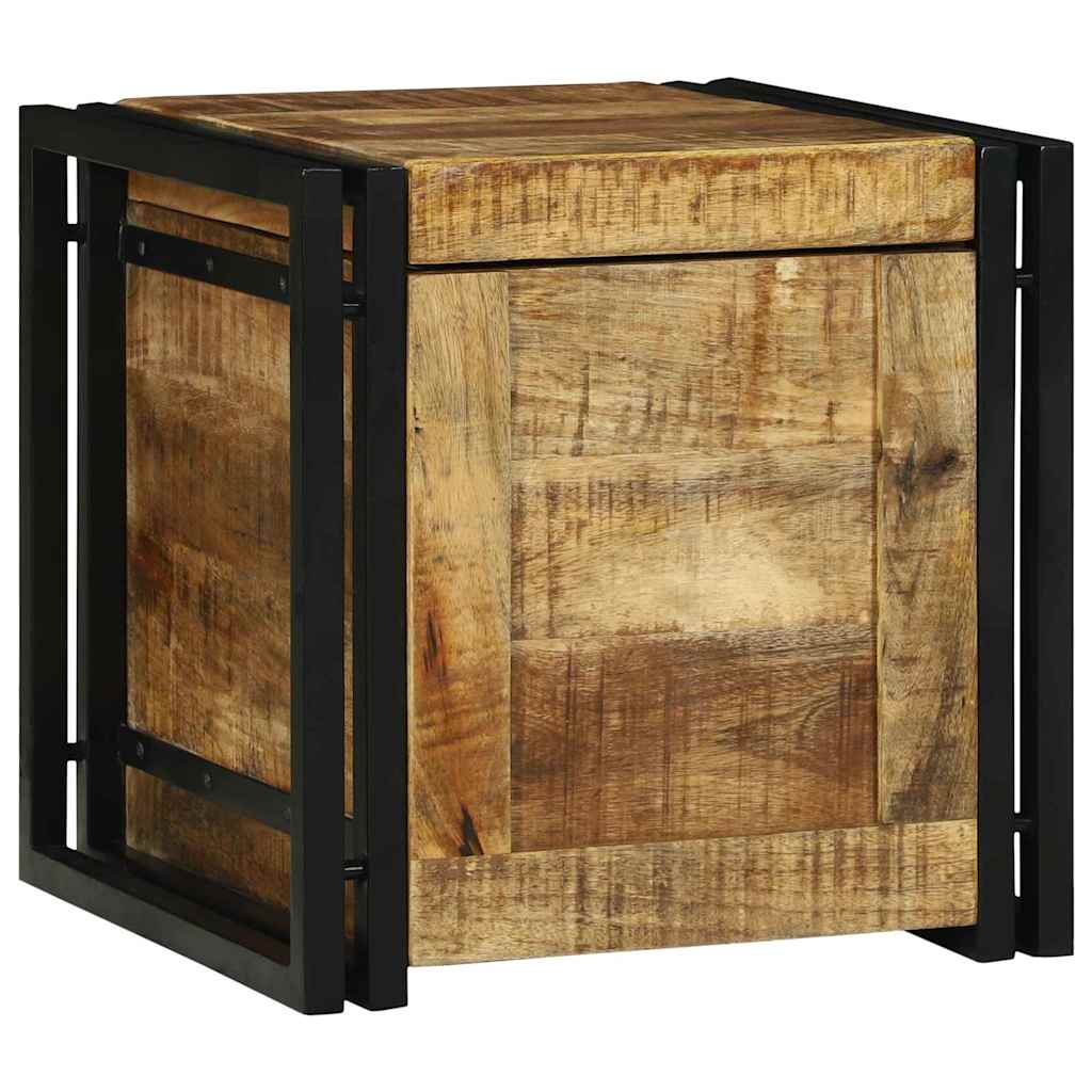 Scatola di Stoccaggio 40 x 40 x 40 cm legno massello di mango
