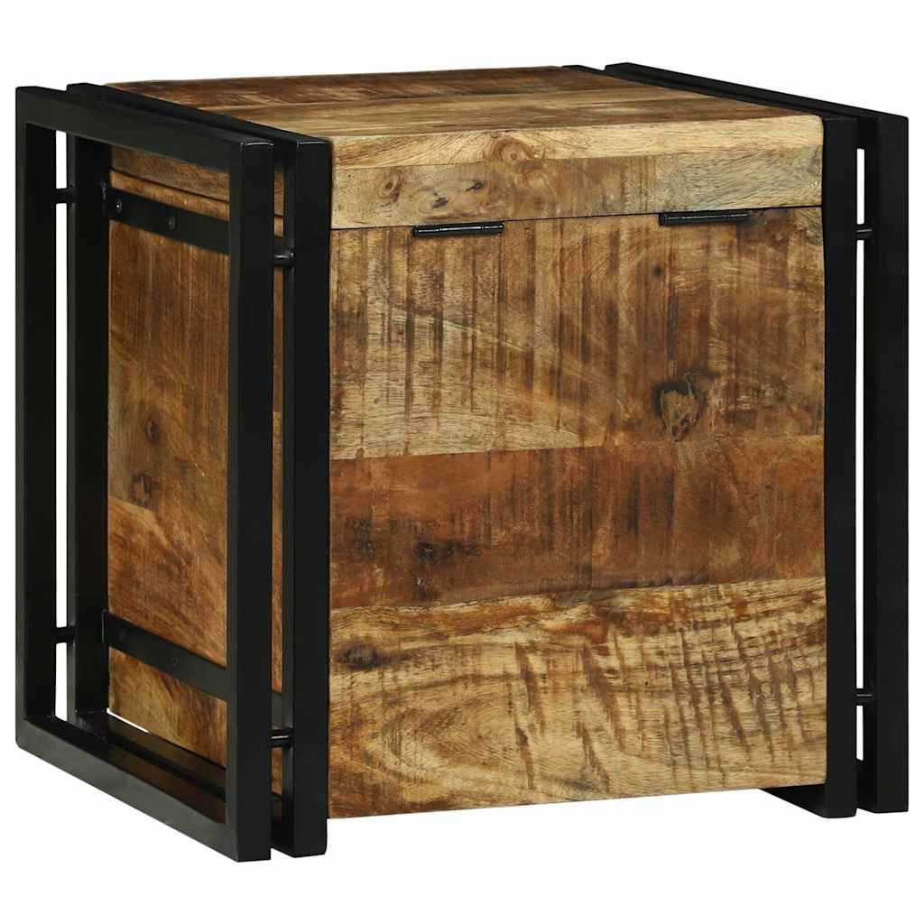 Scatola di Stoccaggio 40 x 40 x 40 cm legno massello di mango