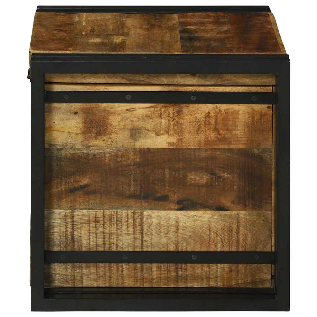 Scatola di Stoccaggio 40 x 40 x 40 cm legno massello di mango