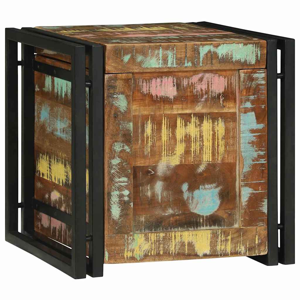 Scatola di Stoccaggio 40 x 40 x 40 cm Legno massello di acacia