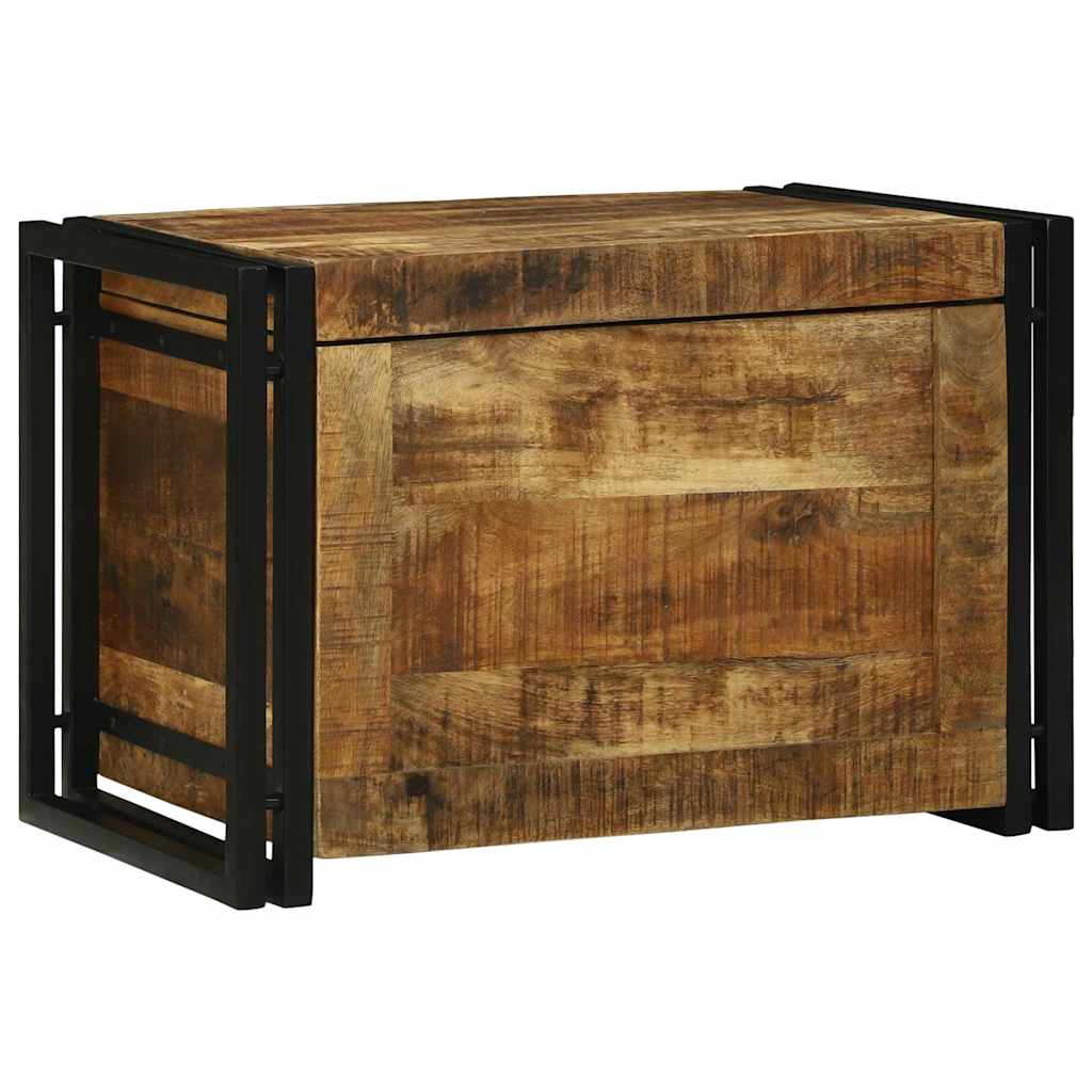 Scatola di Stoccaggio 60 x 40 x 41 cm legno massello di mango