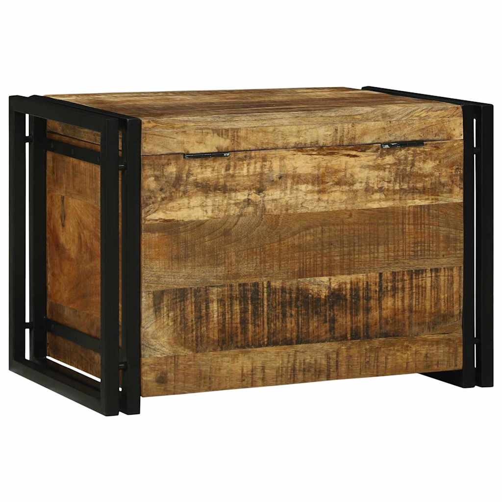 Scatola di Stoccaggio 60 x 40 x 41 cm legno massello di mango