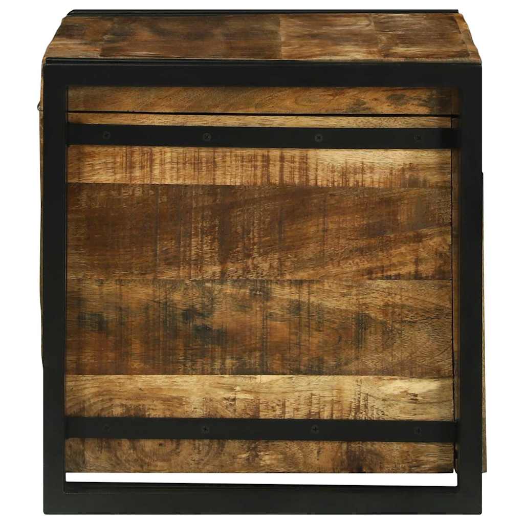 Scatola di Stoccaggio 60 x 40 x 41 cm legno massello di mango