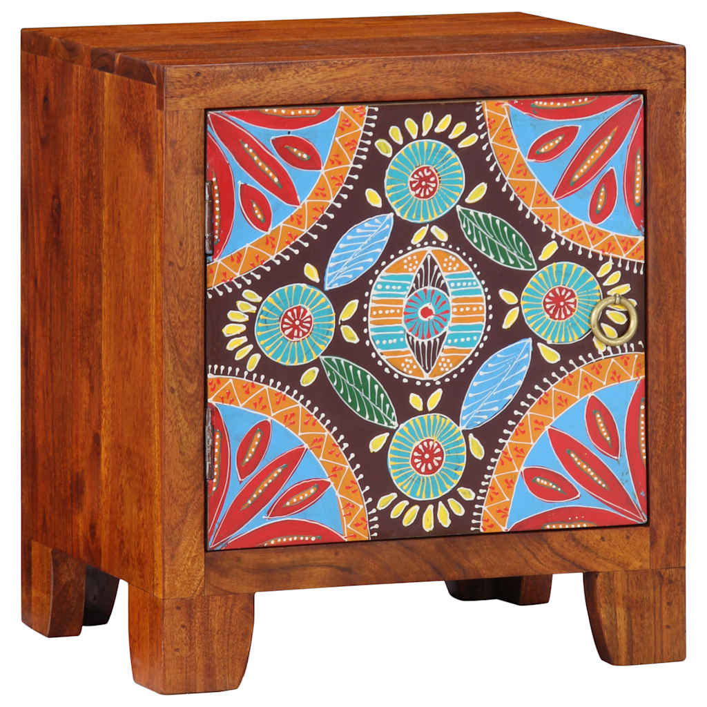 Comodino 40x30x45 cm in Legno Massello di Acacia | homemem39