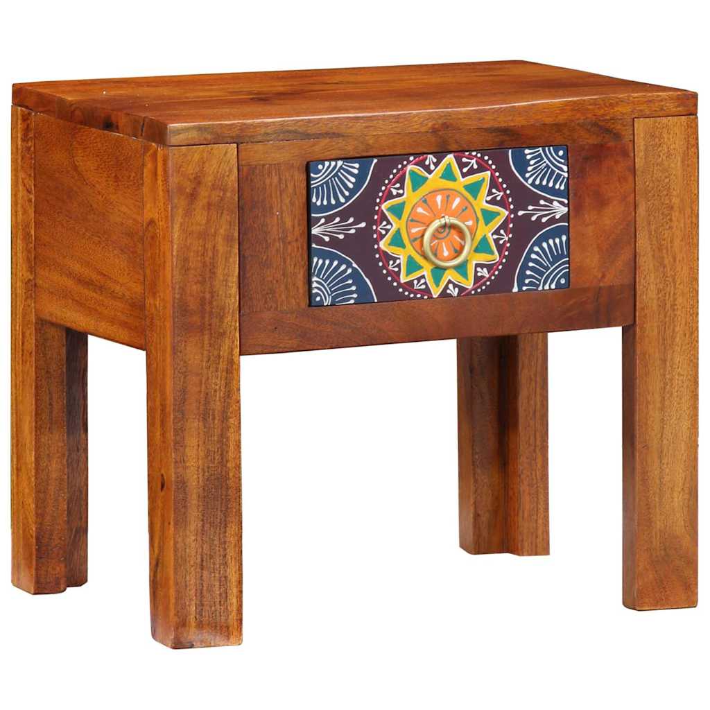 Tavolo laterale con cassetto Marrone 40 x 30 x 36 cm