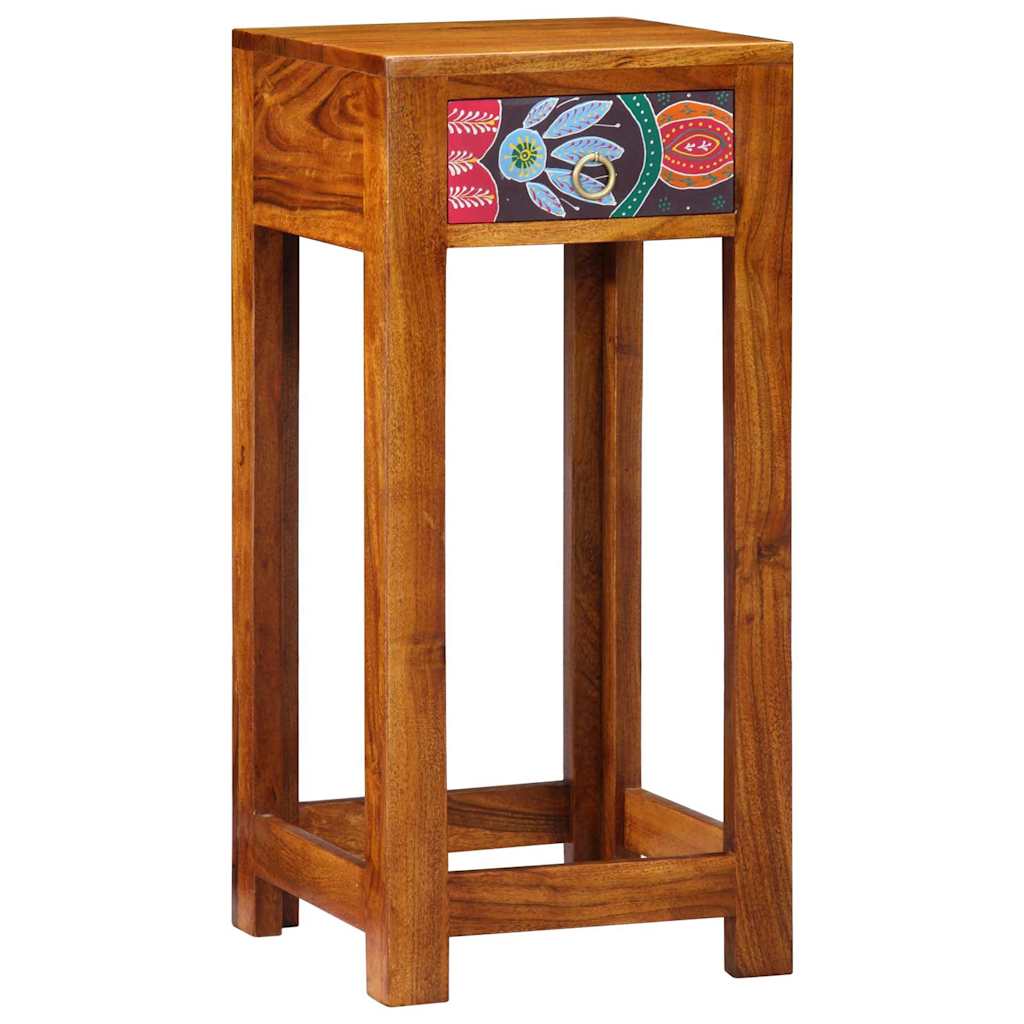 Porta telefono Marrone 35 x 35 x 75 cm Legno massello di acacia