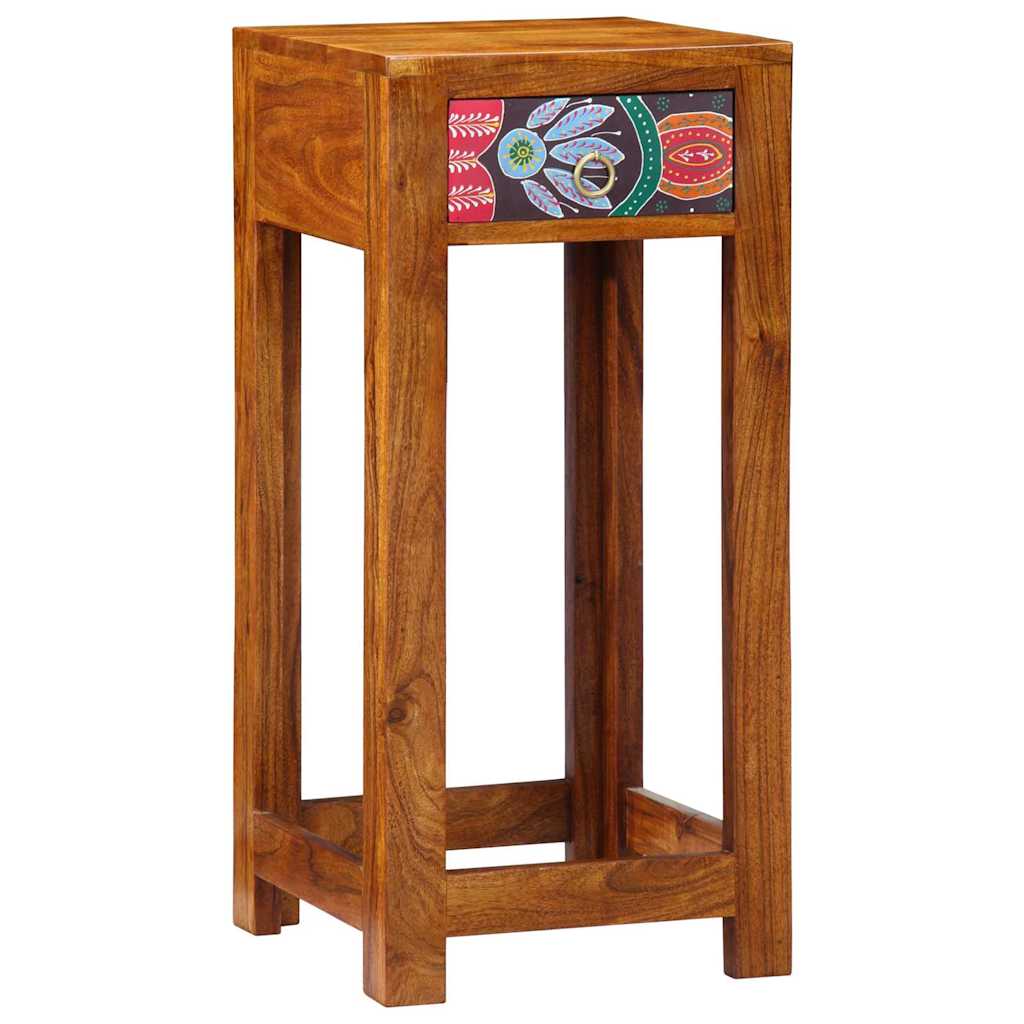 Porta telefono Marrone 35 x 35 x 75 cm Legno massello di acacia