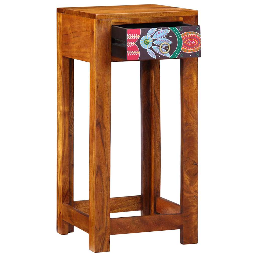 Porta telefono Marrone 35 x 35 x 75 cm Legno massello di acacia