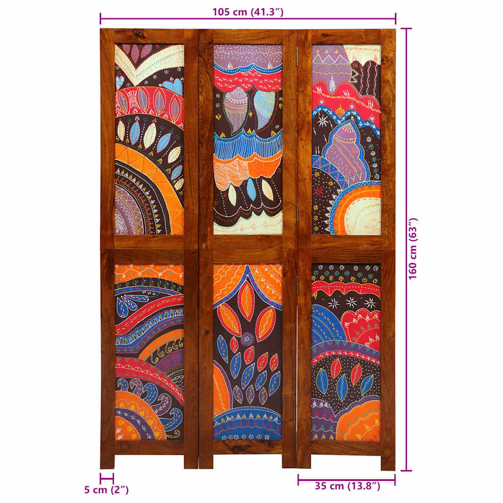 Divider per stanze Marrone 105 x 160 cm