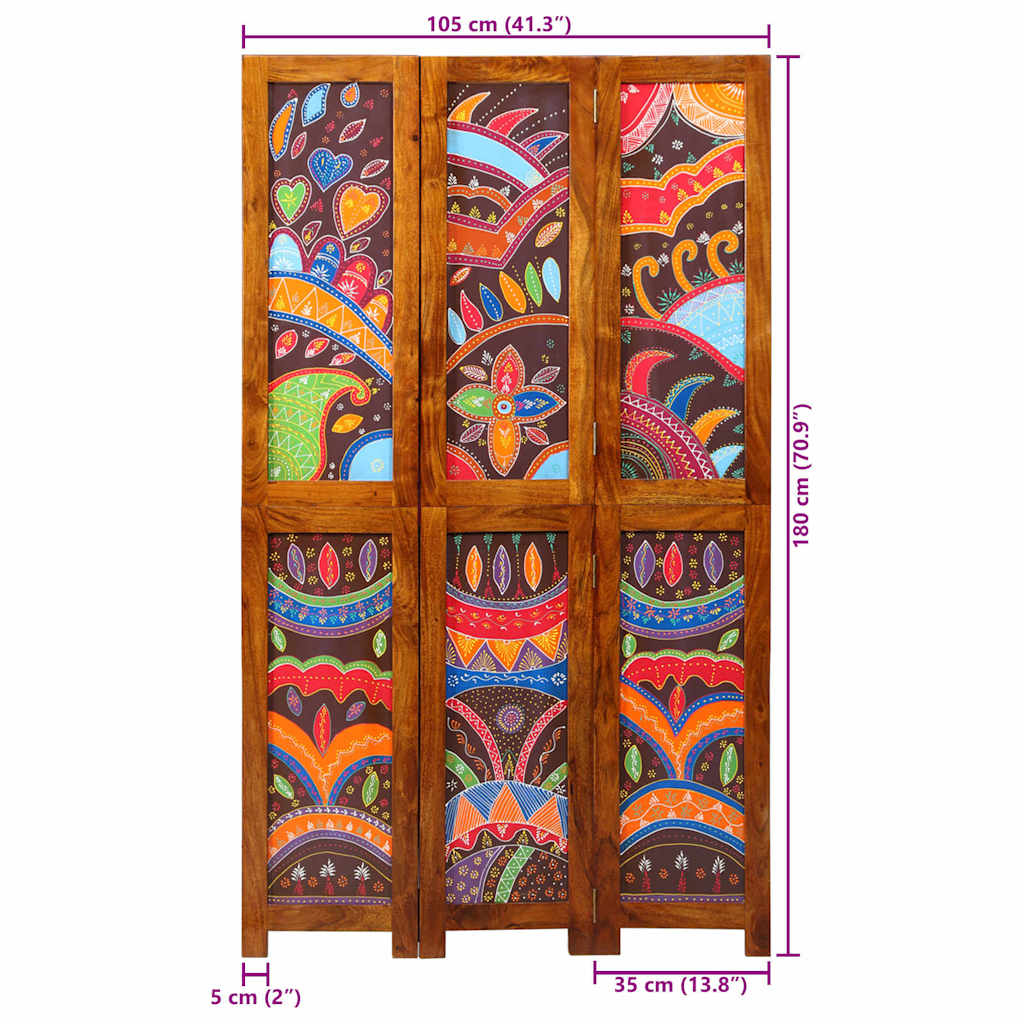 Divider per stanze Marrone 105 x 180 cm