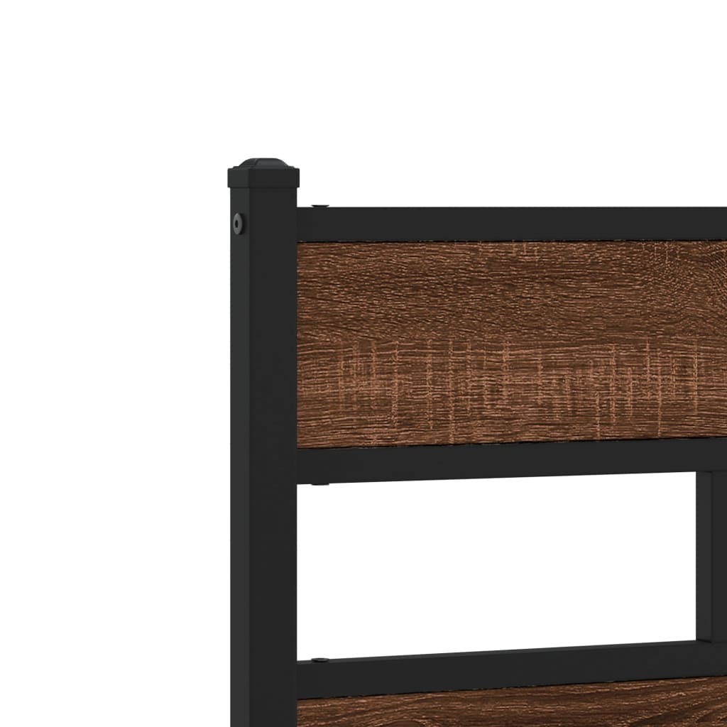 Giroletto senza Materasso Rovere Marrone 107x200 cm Truciolato