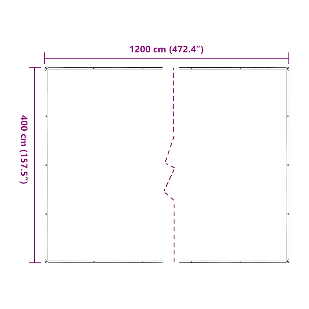 Telone Trasparente con Occhielli 4x12 m in Polietilene | homemem39