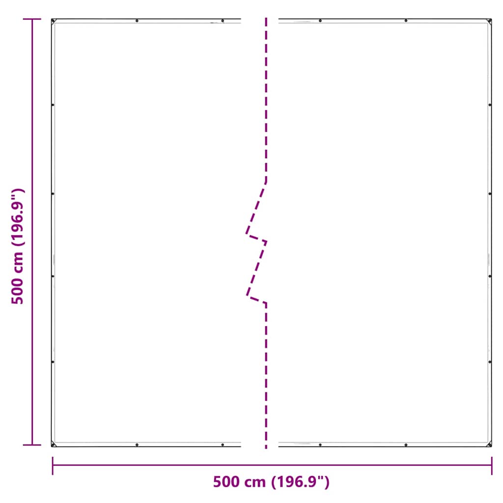 Telone Trasparente con Occhielli 5x5 m in Polietilene | homemem39