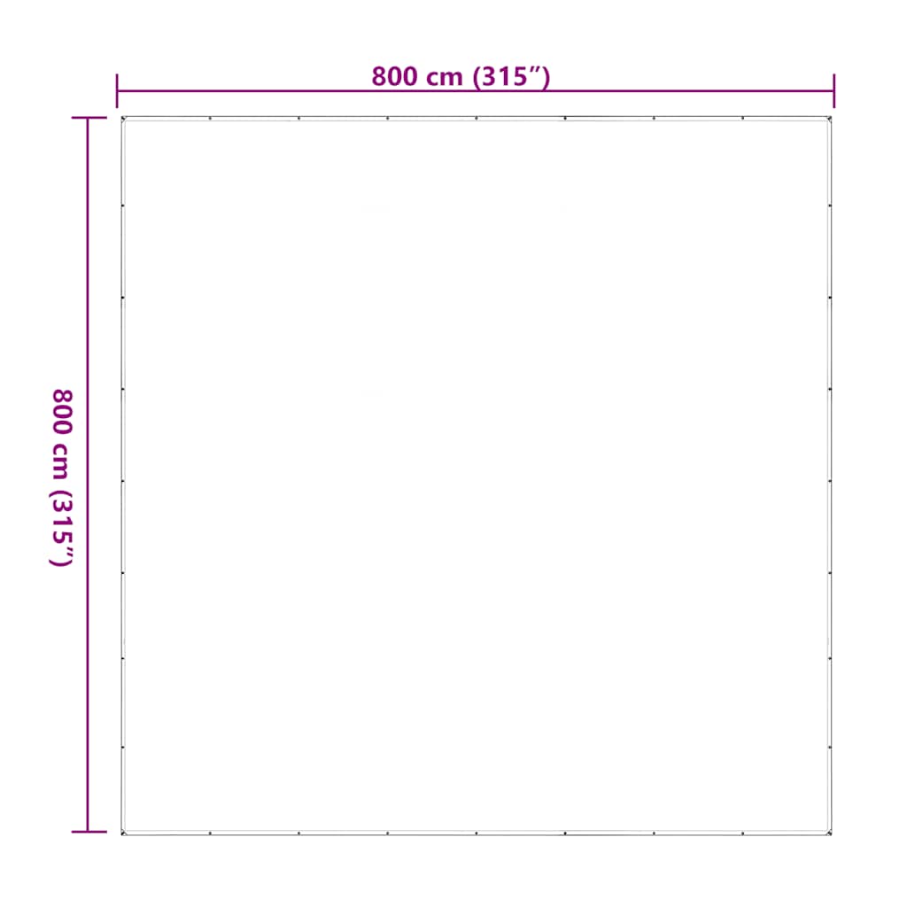 Telone Trasparente con Occhielli 8x8 m in Polietilene | homemem39
