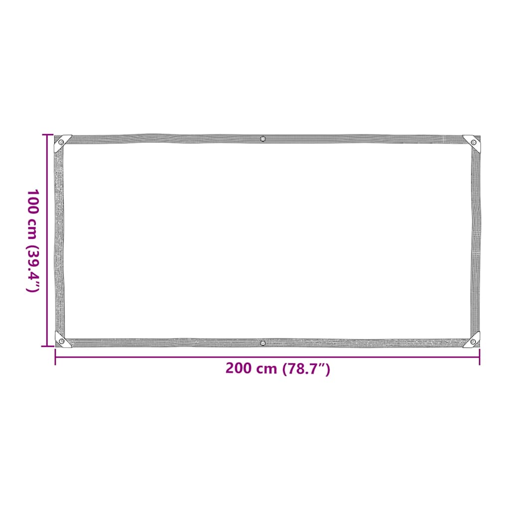 Telone Trasparente con Occhielli 1x2 m in Polietilene | homemem39