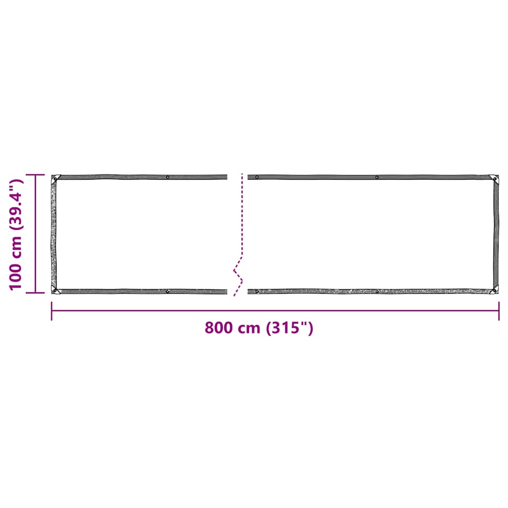 Telone Trasparente con Occhielli 1x8 m in Polietilene | homemem39