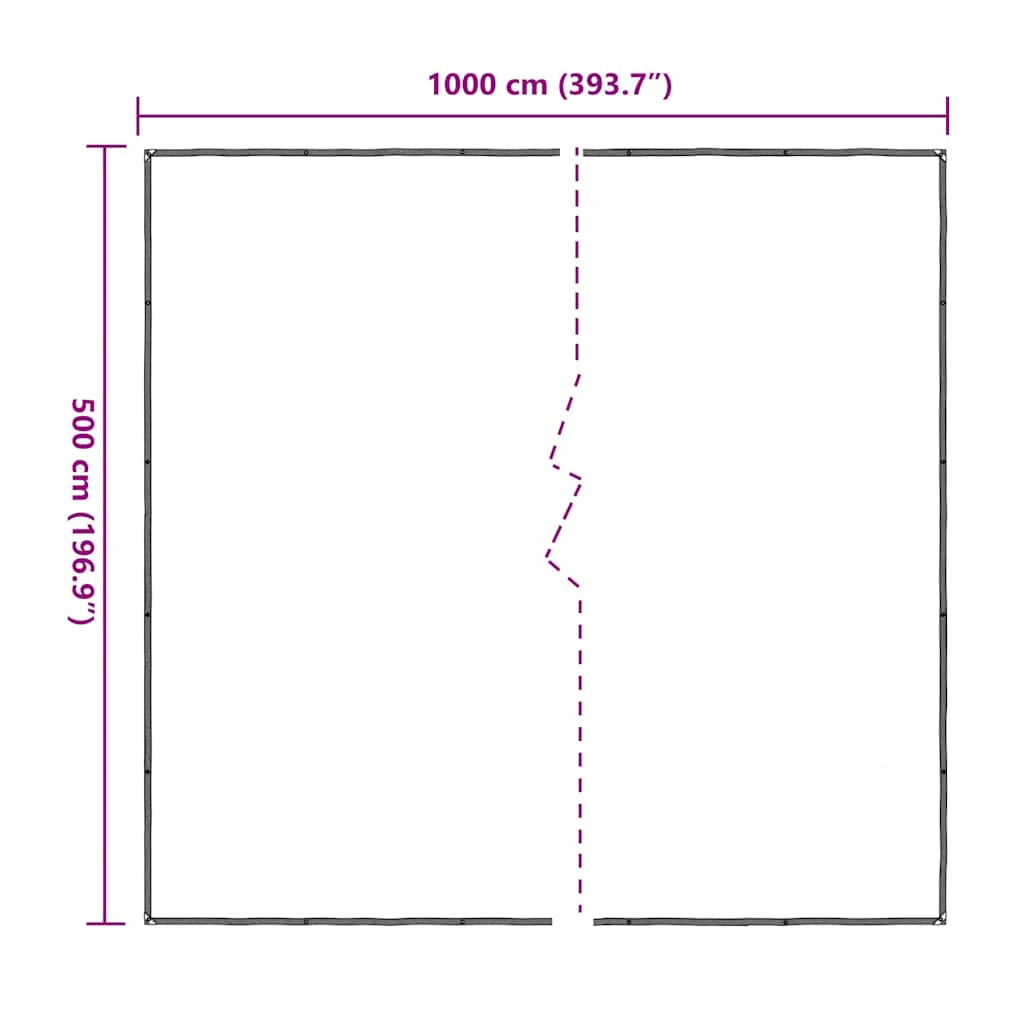 Telone Trasparente con Occhielli 5x10 m in Polietilene | homemem39