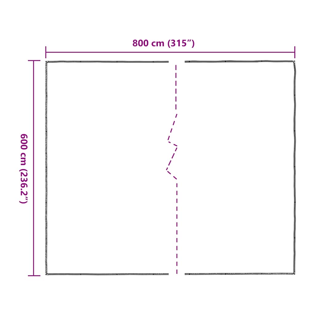 Telone Trasparente con Occhielli 6x8 m in Polietilene | homemem39