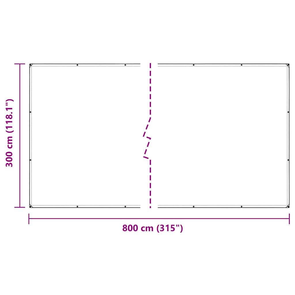 Telone Trasparente con Occhielli 3x8 m in PVC | homemem39