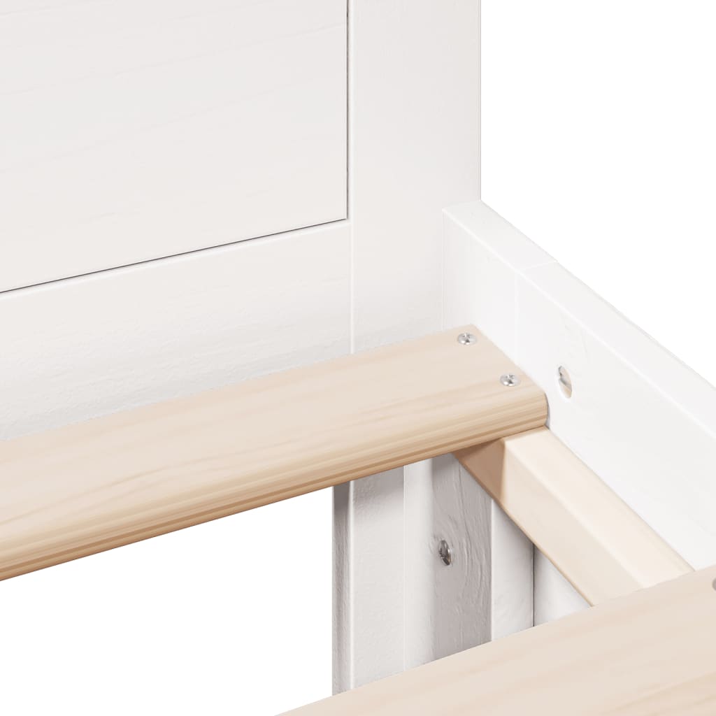 Giroletto senza Materasso con Testata Bianco 150x200 cm Pino | homemem39