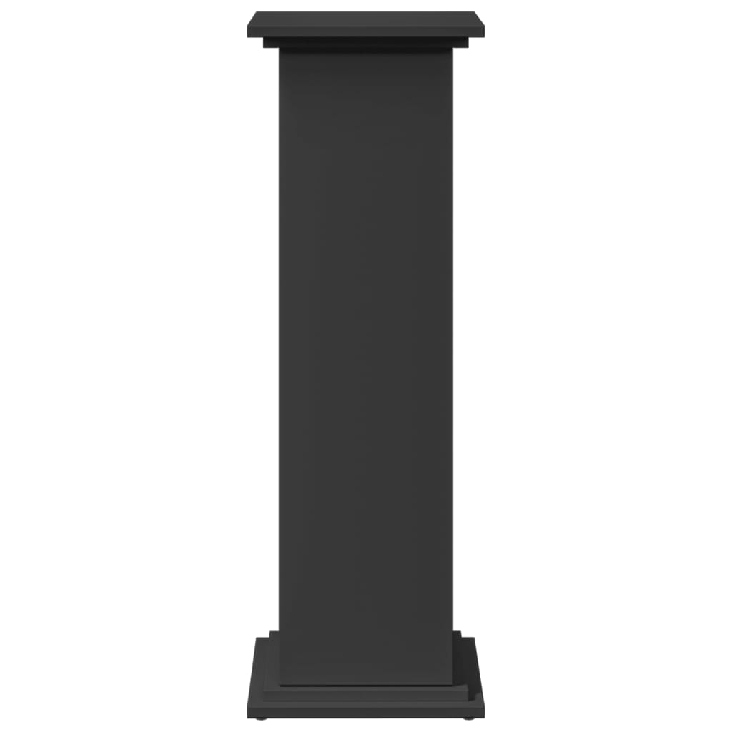 Supporto Espositivo Portaoggetti Nero 31x30x90 cm Truciolato - homemem39