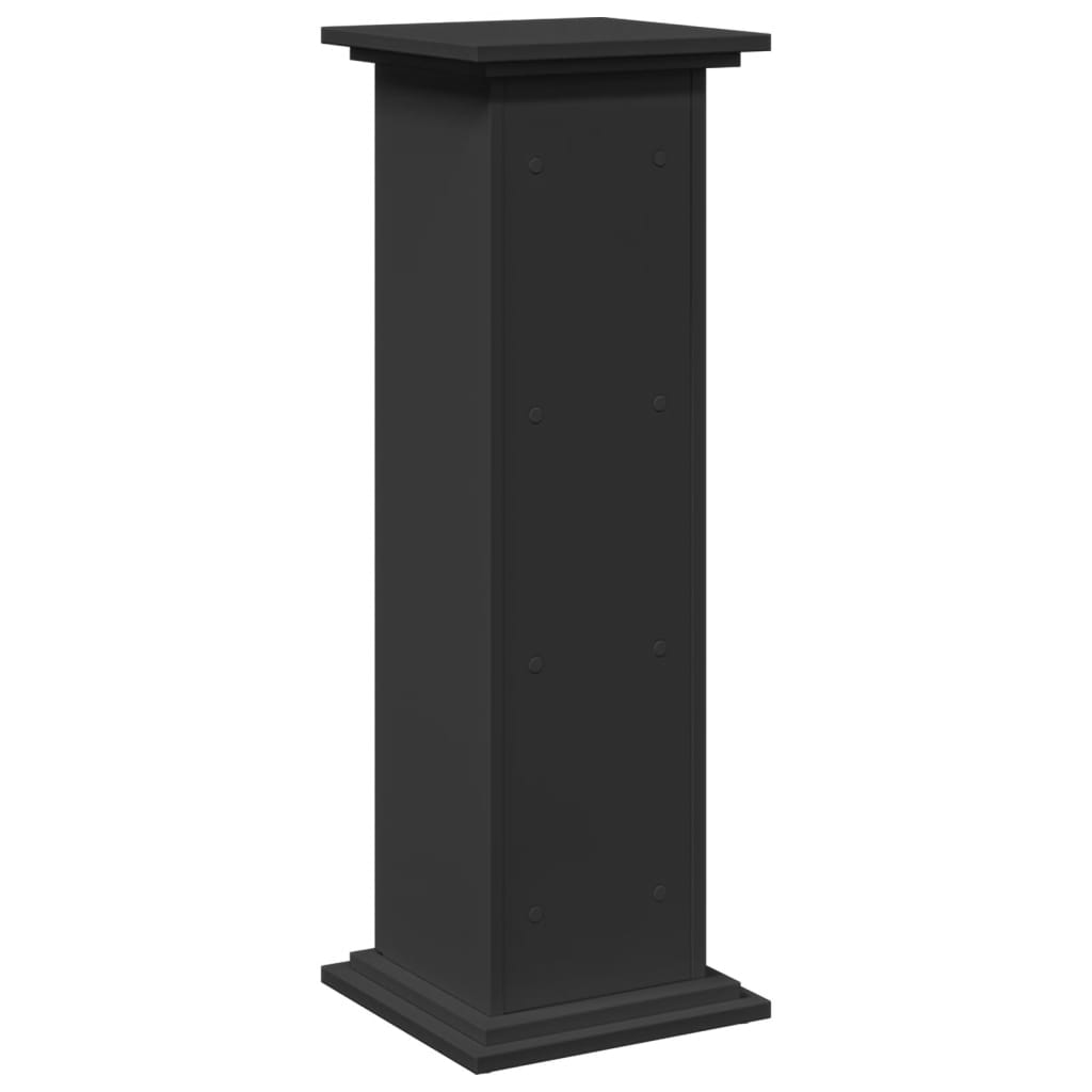 Supporto Espositivo Portaoggetti Nero 31x30x90 cm Truciolato - homemem39